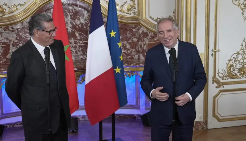 بايرو يعرب خلال مباحتاثه مع أخنوش عن ارتياحه لمستوى العلاقات بين المغرب وفرنسا