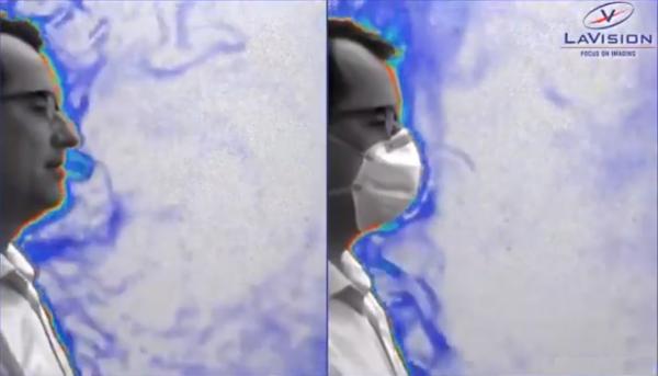 تصوير بالليزر يكشف فائدة الكمامة: هكذا تمنع نشر العدوى و تقيك مصيرا مأساويا