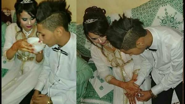 بالصورة هذا ما ينتظر أصغر "كوبل مغربي" بعد إعلان زواجهما