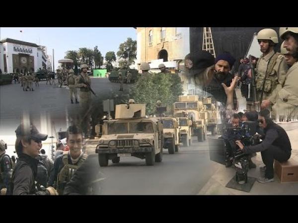 شاهد كواليس تصوير الفيلم الصيني العالمي "عاصفة الصحراء" بالدار البيضاء