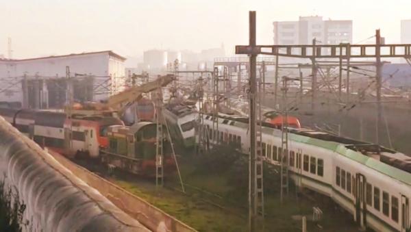 بالصور:حادثة جديدة لقطارات "لخليع" صبيحة اليوم وهذه الخسائر المسجلة لحدود الساعة