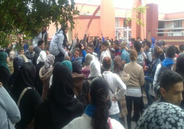 اليوسفية: احتجاجات التلاميذ على برنامج "مسار" تنحرف عن مسارها وتتحول إلى بلطجة وأعمال شغب