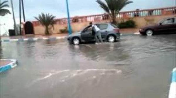 فياضانات بمدينة الداخلة