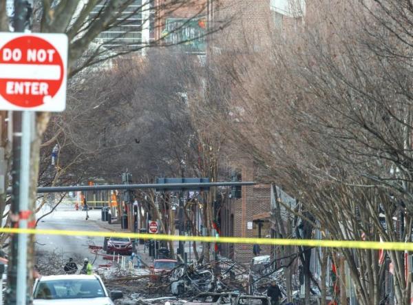 العثور على رفات بشرية بالقرب من موقع انفجار هز مدينة ناشفيل الأمريكية