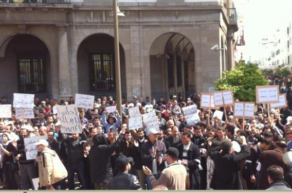 تجاوب جماهيري ضعيف في تظاهرات تطوان 