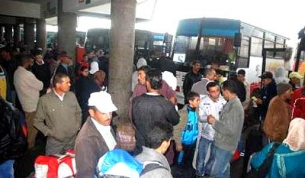 حافلات نقل المسافرين في إضراب عام ابتداء من يوم الإثنين