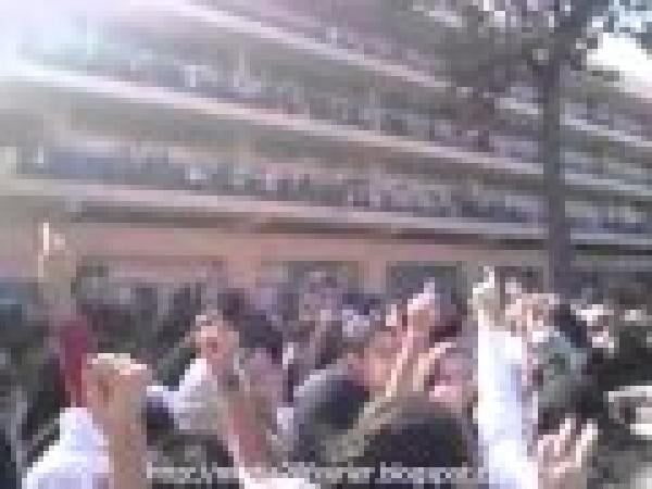 إحتجاجات  ثانوية جابر إبن حيان بالدارابيضاء 18/10/11