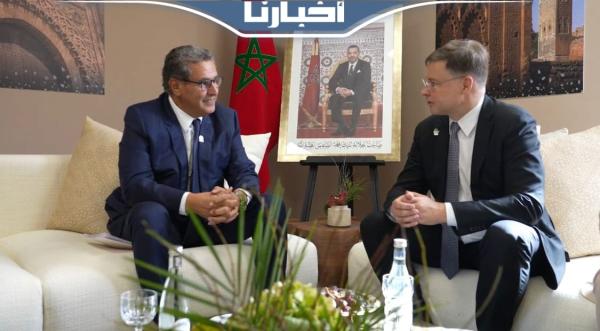 دومبروفسكيس إثر مباحثات مع أخنوش: نشكر المغرب على التنظيم الجيد لاجتماعات صندوق النقد والبنك الدولي