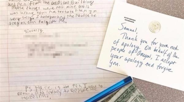 طفل يراسل الحكومة للاعتذار عن سرقة قلم