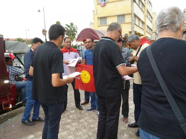 النهج الديمقراطي يواصل حملته لمقاطعة إنتخابات 4 شتنبر