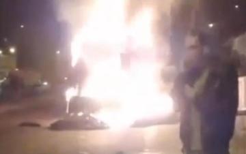حريق مهول بشاحنة محملة بالتبن بفاس