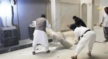  تنظيم داعش يهدم أثار آشورية بالعراق (أرشيف) 