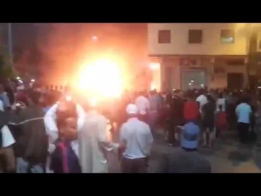 حريق مهول بحافلة في الدارالبيضاء - السالمية -