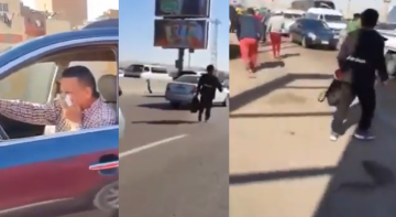 فيديو يهز الفايسبوك..هروب جماعي لمصريين من سائح صيني
