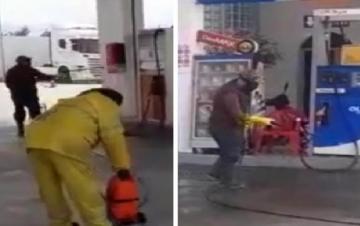 عملية واسعة لتعقيم وتطهير محطات الوقود بجهة الشمال...