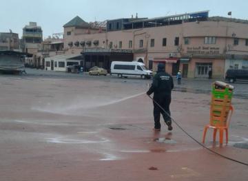 برنامج مكثف للتعقيم والتطهير في مواجهة "كورونا" بمراكش (وثائق وصور)