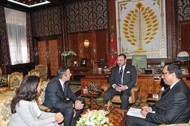 جلالة الملك يستقبل رئيس الشركة الكندية "بومبارديي أيرونوتيك"