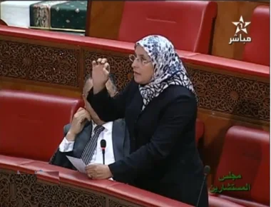 قربلة بين وزيرة التضامن ورئيس مجلس المستشارين‏