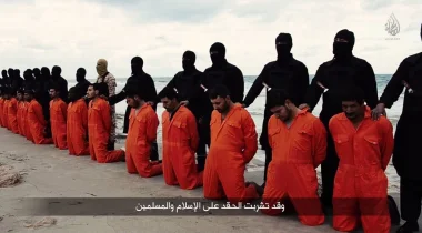 "داعش" ينشر تسجيل مصور لذبح 21 قبطيا مصريا بليبيا (صور)