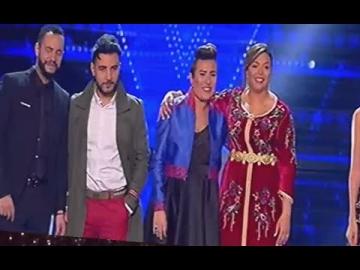 لحظة اعلان تأهل المغربيان عصام وشيماء في "ذا فويس"