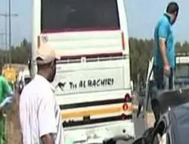 حادث اصطدام خطير على طريق الصخيرات تمارة