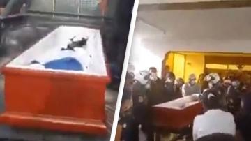 امرأة "تعود للحياة" خلال جنازتها في بيرو (فيديو)