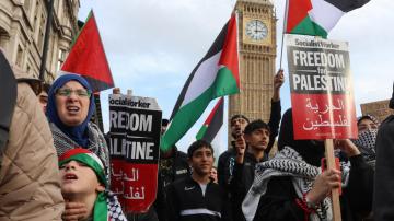 رئيس الوزراء البريطاني يقيل وزيرة الداخلية بسبب المظاهرات المؤيدة لـ"فلسطين"