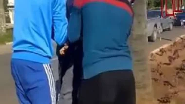 لحظة القبض على اخطر مشرمل