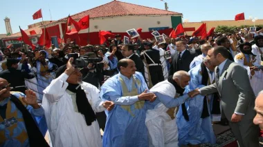 الملك يستقبل بالداخلة وزير الدولة، وزير الداخلية والأمن الإيفواري