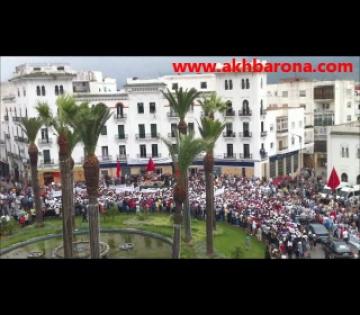مسيرة حاشدة في تطوان لمساندة الدستور 26 يونيو 2011 
