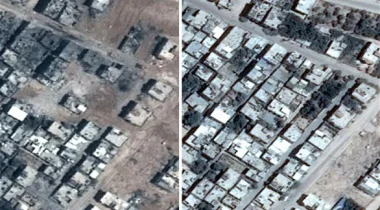 بالصور: لقطات الأقمار الصناعية لغزة قبل وبعد العدوان
