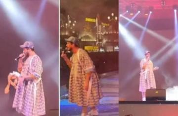 لباس الفنان المغربي "سعد لمجرد" يثير الجدل في دبي
