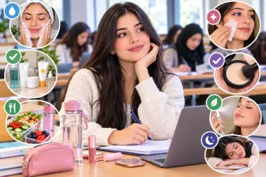 يوم جامعي طويل؟ إليكِ أسرار الحفاظ على المكياج والبشرة خلال يوم دراسي طويل