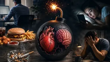"قنابل صحية موقوتة".. 5 عادات يومية تستنزف قلبك ودماغك بصمت