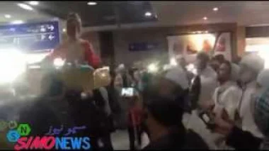 استقبال هبة Arabs Got Talent بالعمارية في المطار بالمغرب