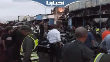 حــــريق مهول يأتي على سوق "لافيراي" بالبيضاء ويخلف خسائر بالملايير