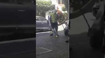 شركة النظافة بمدينة طنجة تدخل طريقة جديدة لكنس الشوارع