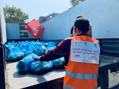المغرب يواصل دعم غزة بمساعدات غذائية