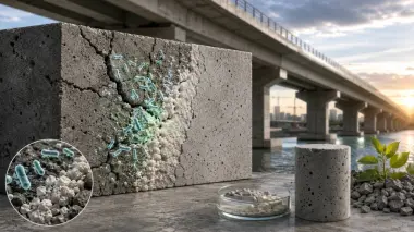 خرسانة تعالج شقوقها ذاتياً.. ابتكار قد يطيل عمر المباني والجسور