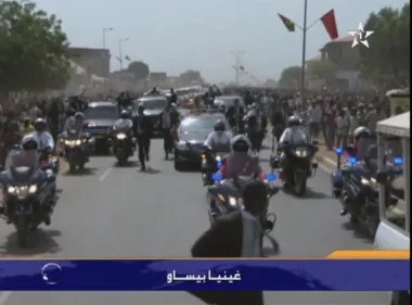 جماهير غفيرة تخرج لاستقبال الملك بغينا بيساو