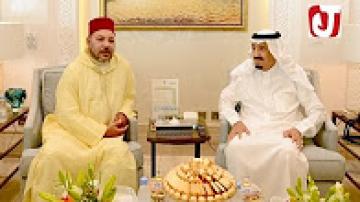 الملك محمد السادس يقوم بزيارة مجاملة وصداقة للعاهل السعودي سلمان بن عبد العزيز بمقر إقامته بطنجة