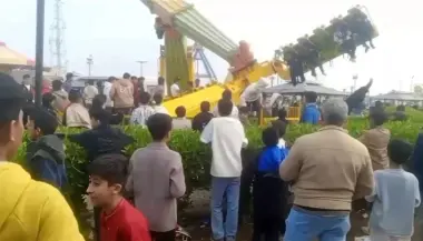 بالفيديو.. انهيار لعبة في رحلة مدرسية يخلّف إصابات في مدينة ملاهٍ بالعراق