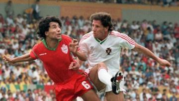المنتخب المغربي يخوض مواجهة البرتغال بقميص مونديال 86