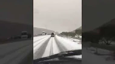 لأول مرة: ثلوج في لوطوروت بين مراكش و أكادير