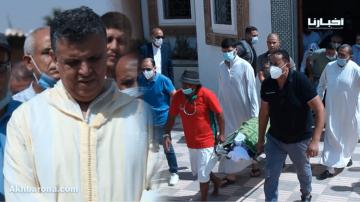 من جنازة والدة الأمين العام لحزب الأصالة والمعاصرة بأكادير