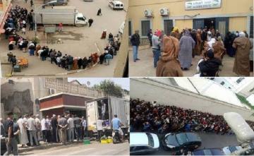 رغم ملايير الغاز والنفط...طوابير من أجل الحصول على الدقيق والزيت بالجزائر والنظام عاجز عن توفير مواد غذائية أساسية للمواطنين