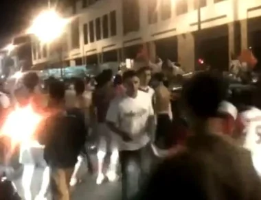 احتفالات الرباط بتأهل الاسود