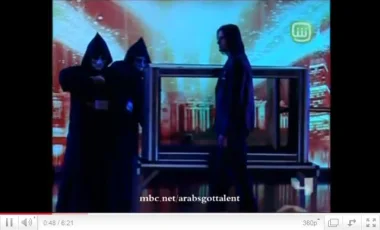 أروع لعبة سحرية في arabs got talent