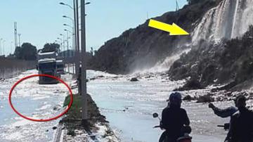 السلطات المحلية تٌوضح أسباب تدفق المياه على مستوى جبل أكادير أوفلا