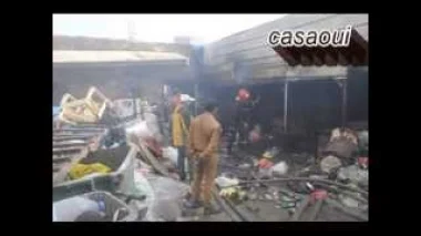 حريق في محل لإعادة تدوير النفايات بالدار البيضاء